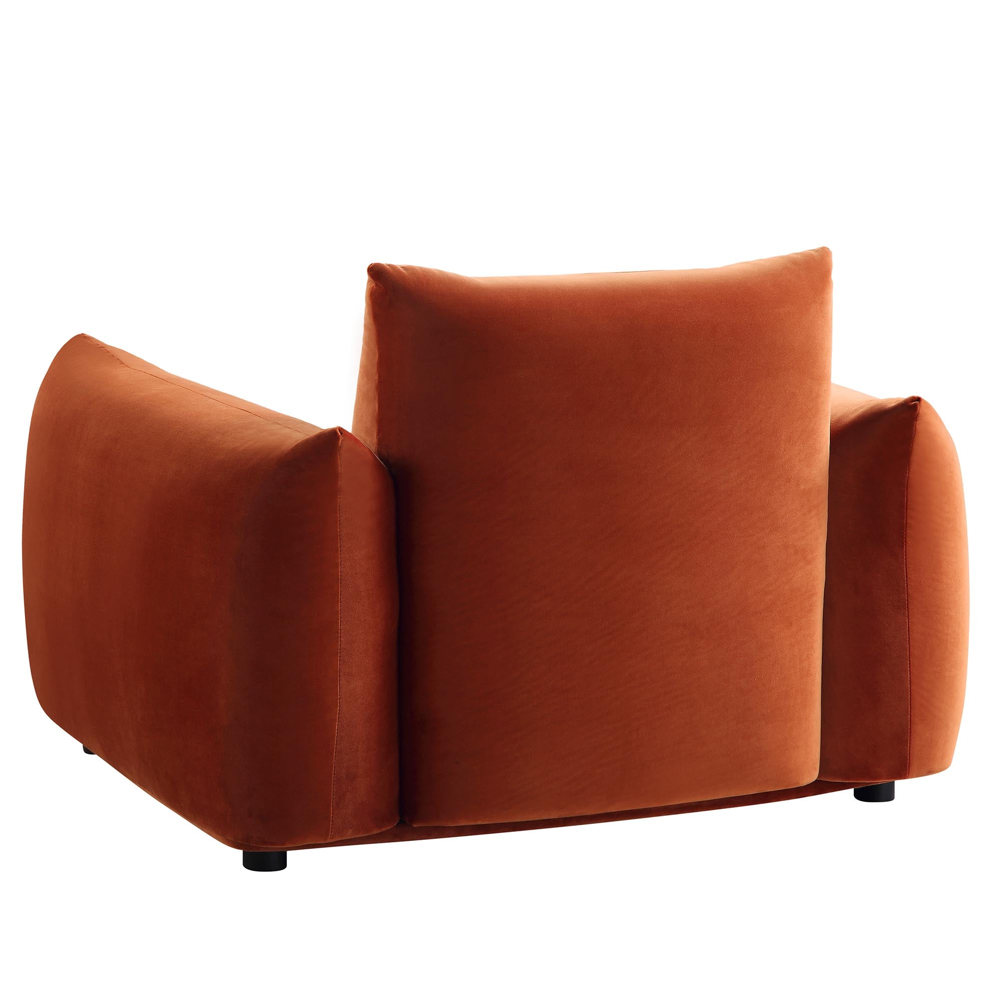 gianni armchair, rust velvet gianni armchair, rust velvet