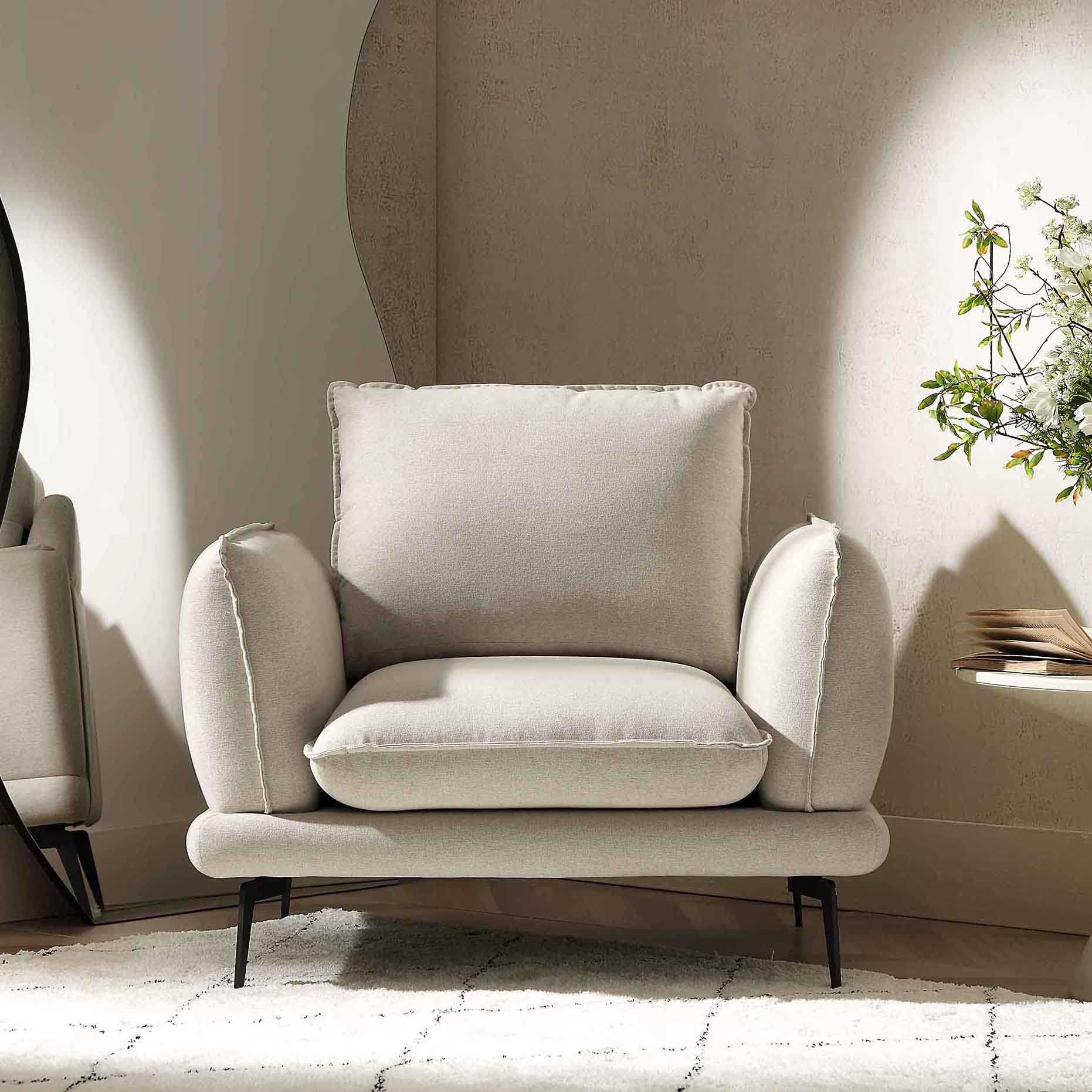 obriel oatmeal fabric armchair obriel oatmeal fabric armchair