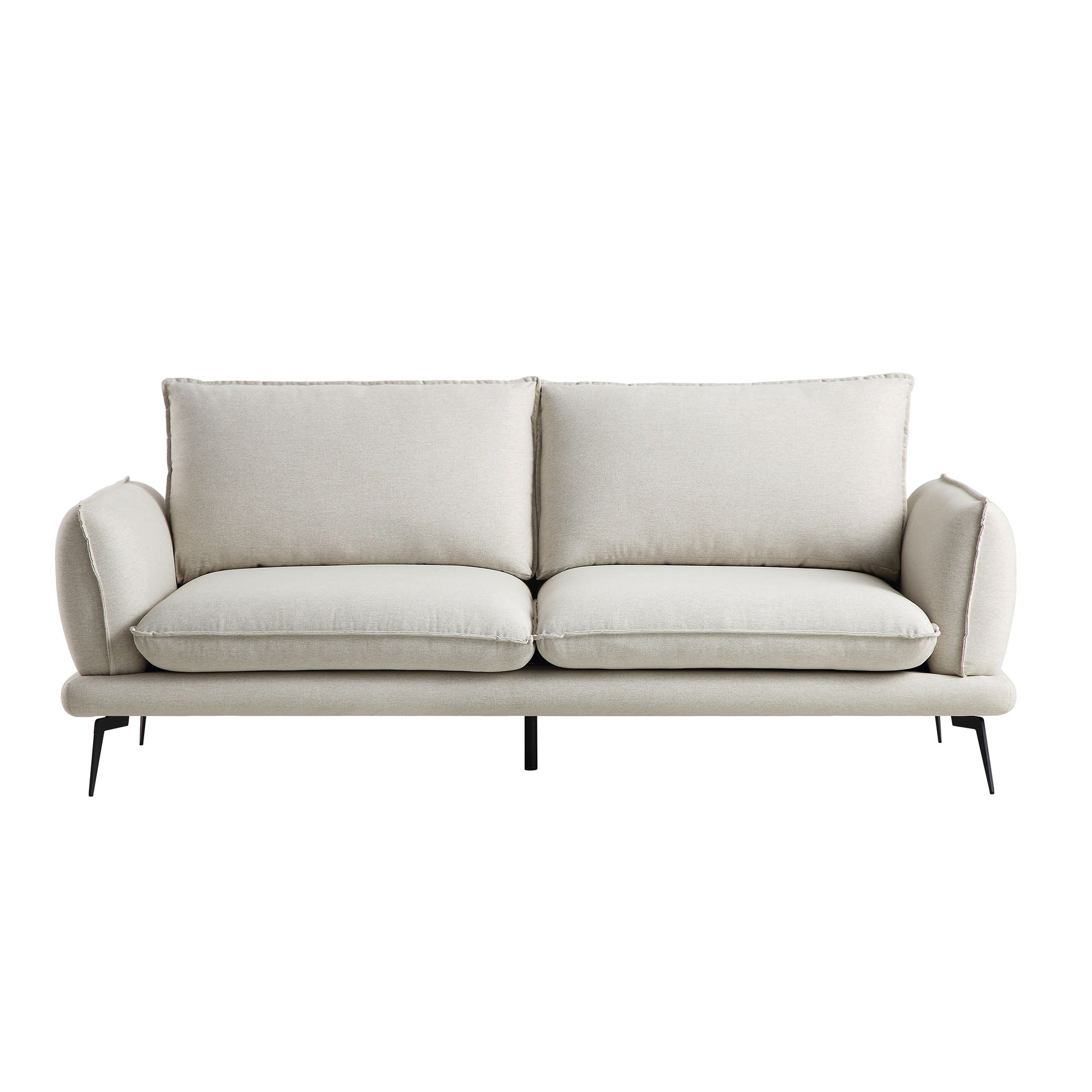 obriel oatmeal fabric sofa, 3 seater obriel oatmeal fabric sofa, 3 seater
