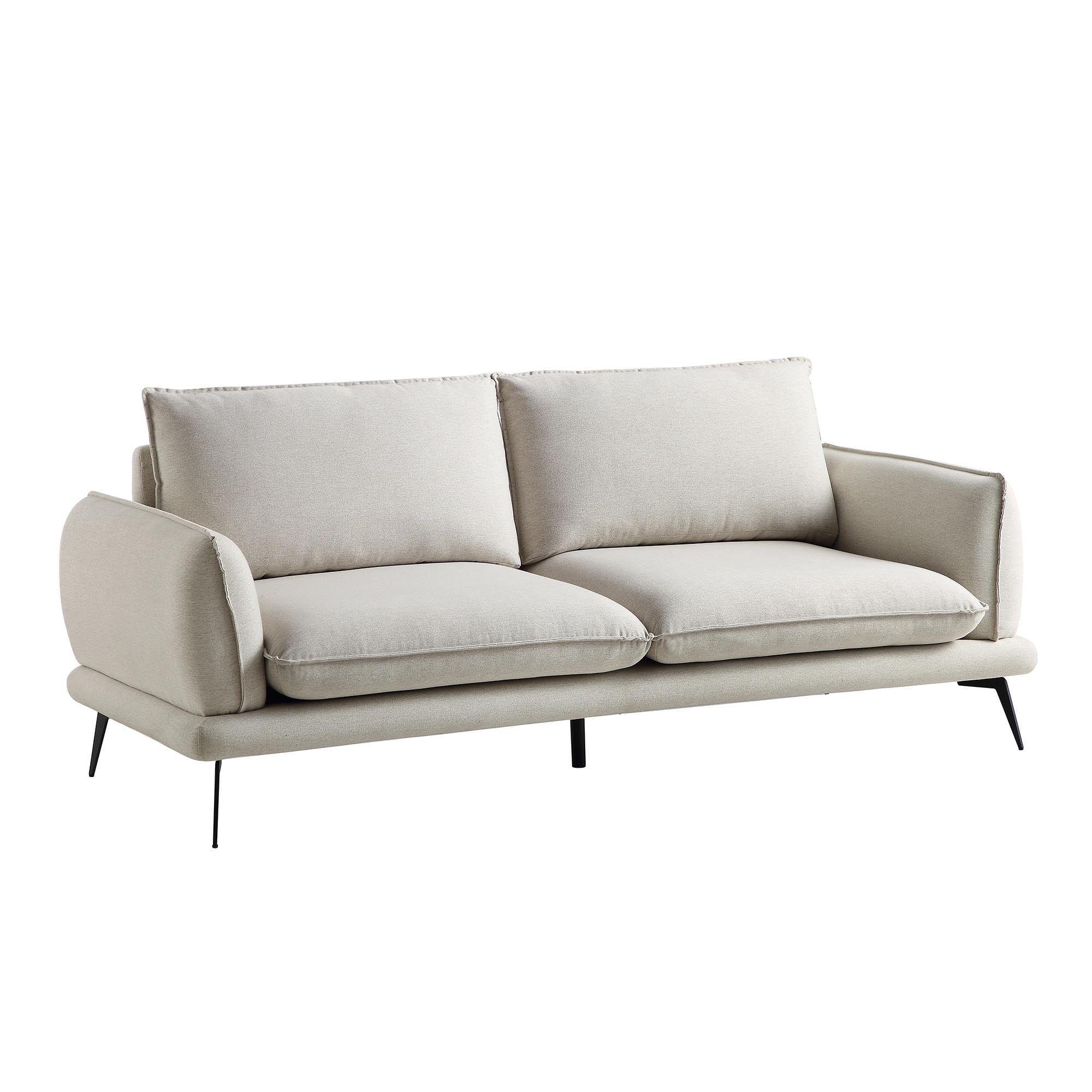 obriel oatmeal fabric sofa, 3 seater obriel oatmeal fabric sofa, 3 seater