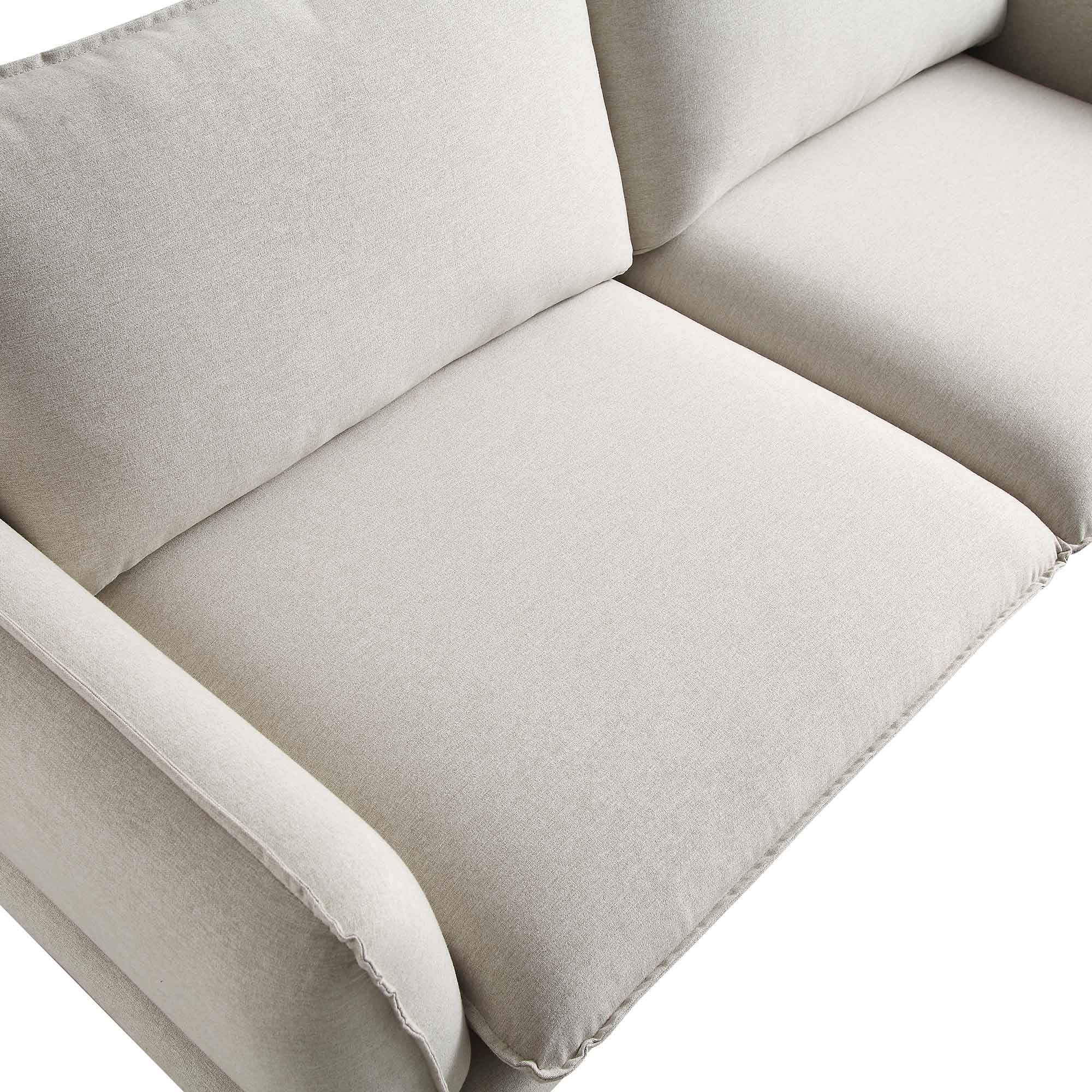 obriel oatmeal fabric sofa, 3 seater obriel oatmeal fabric sofa, 3 seater