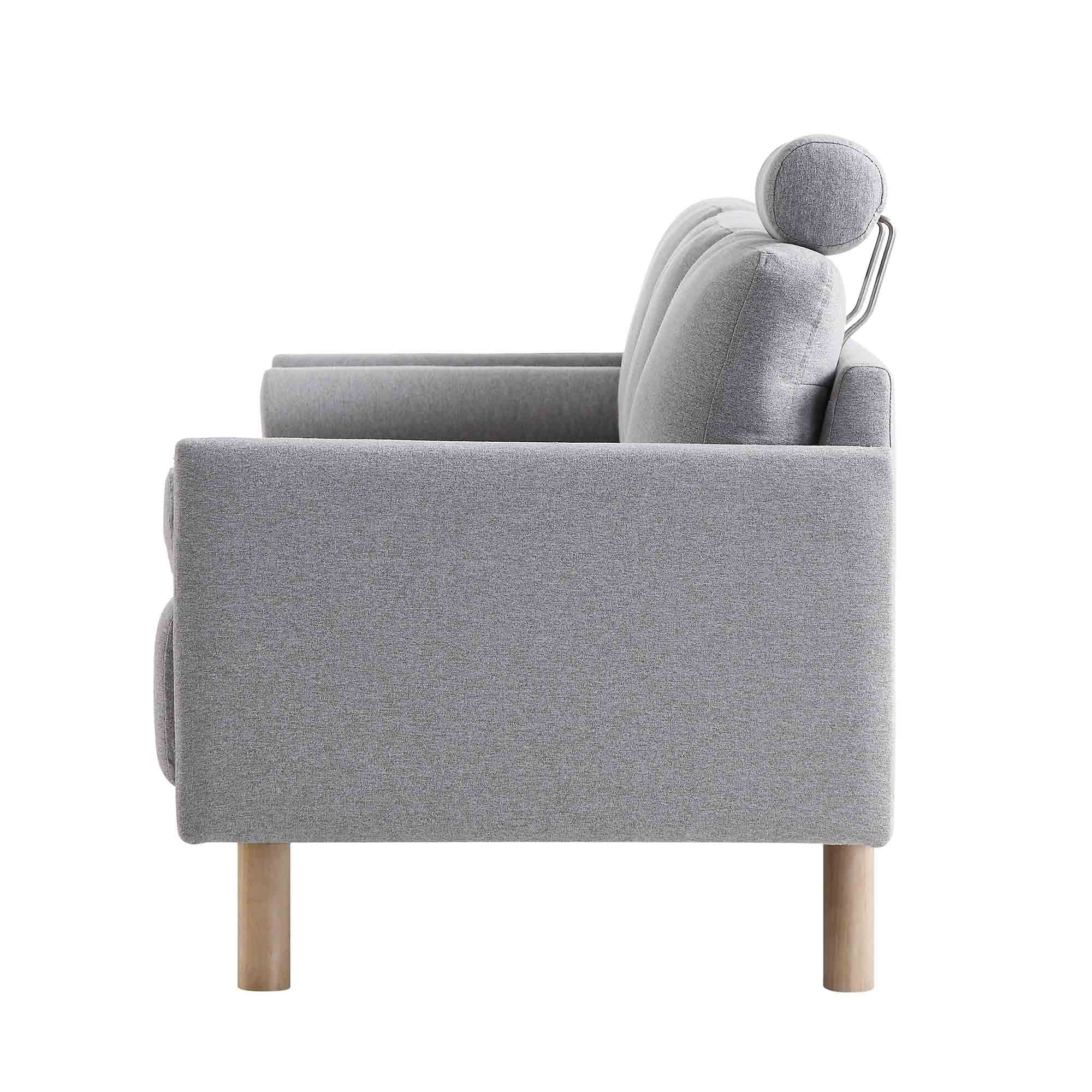 timber gray marl fabric sofa, 3 seater timber gray marl fabric sofa, 3 seater