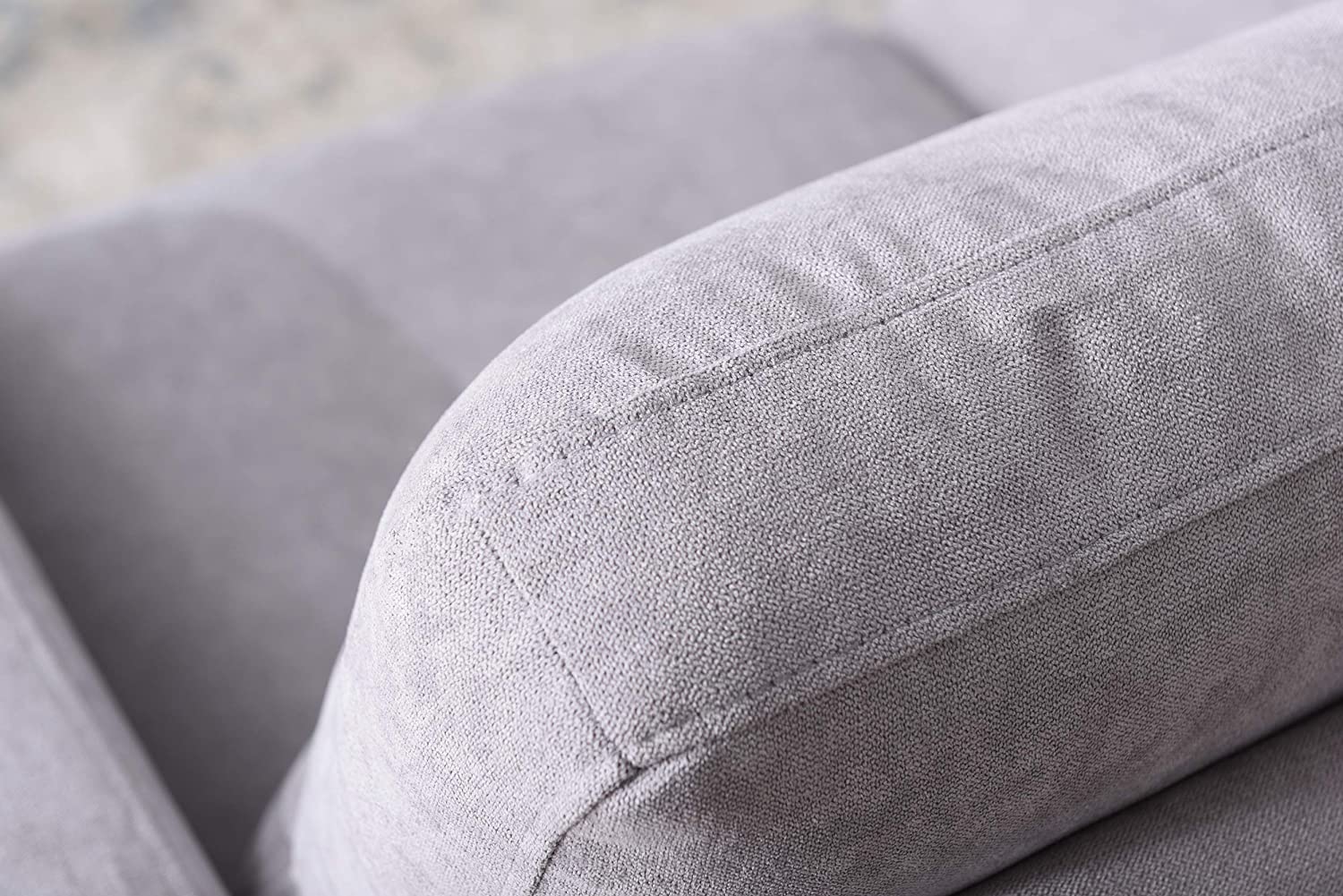 campbell 3 seater sofa with reversible chaise in light gray campbell 3 seater sofa with reversible chaise in light gray