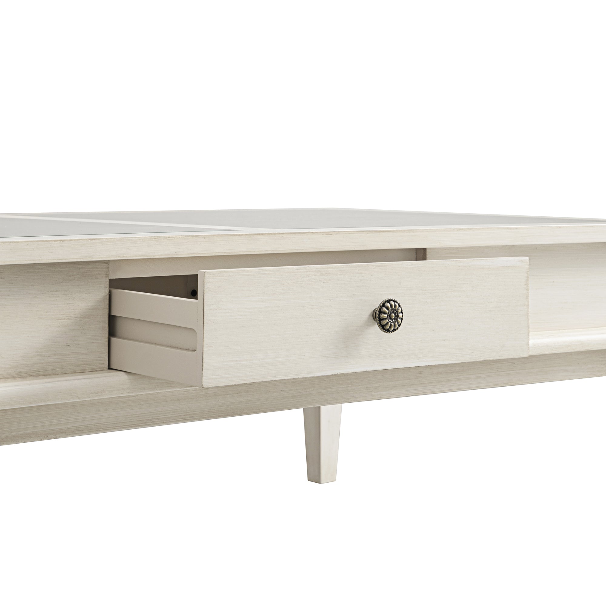 chantilly whitewashed coffee table with drawers chantilly whitewashed coffee table with drawers