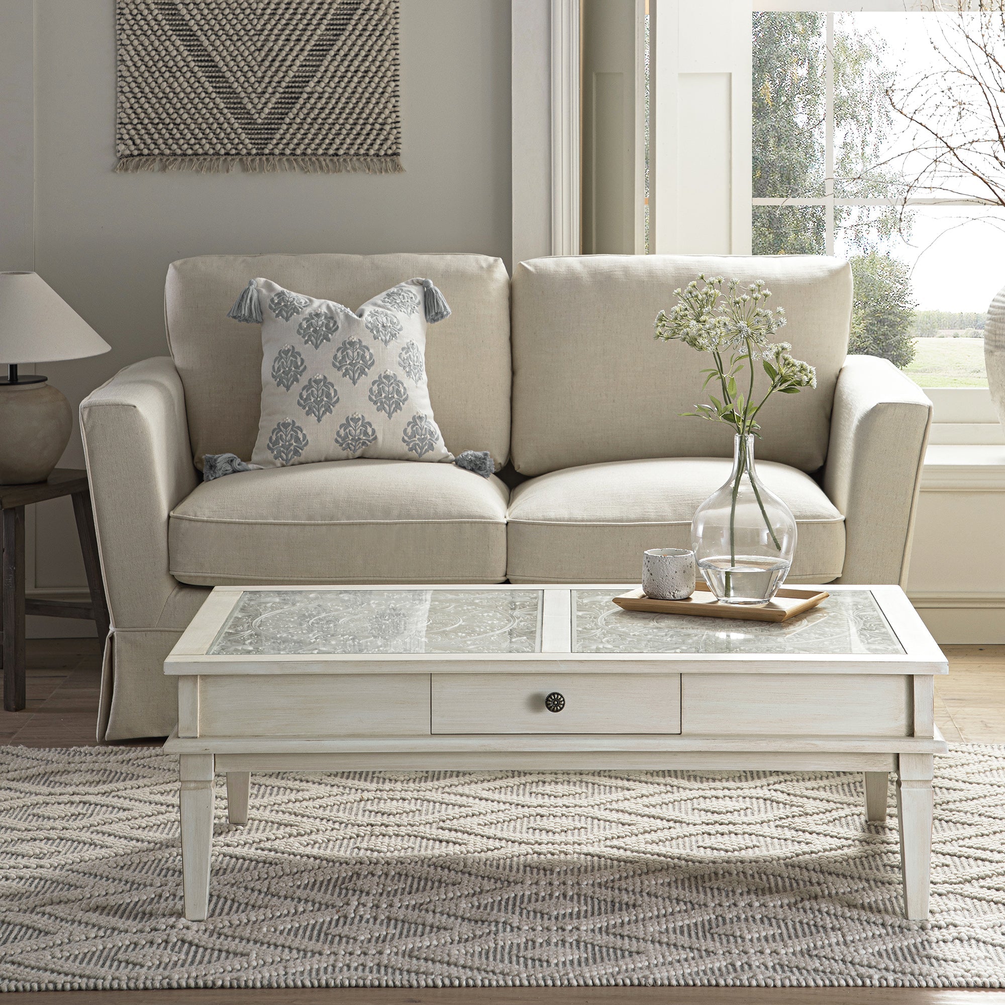 chantilly whitewashed coffee table with drawers chantilly whitewashed coffee table with drawers