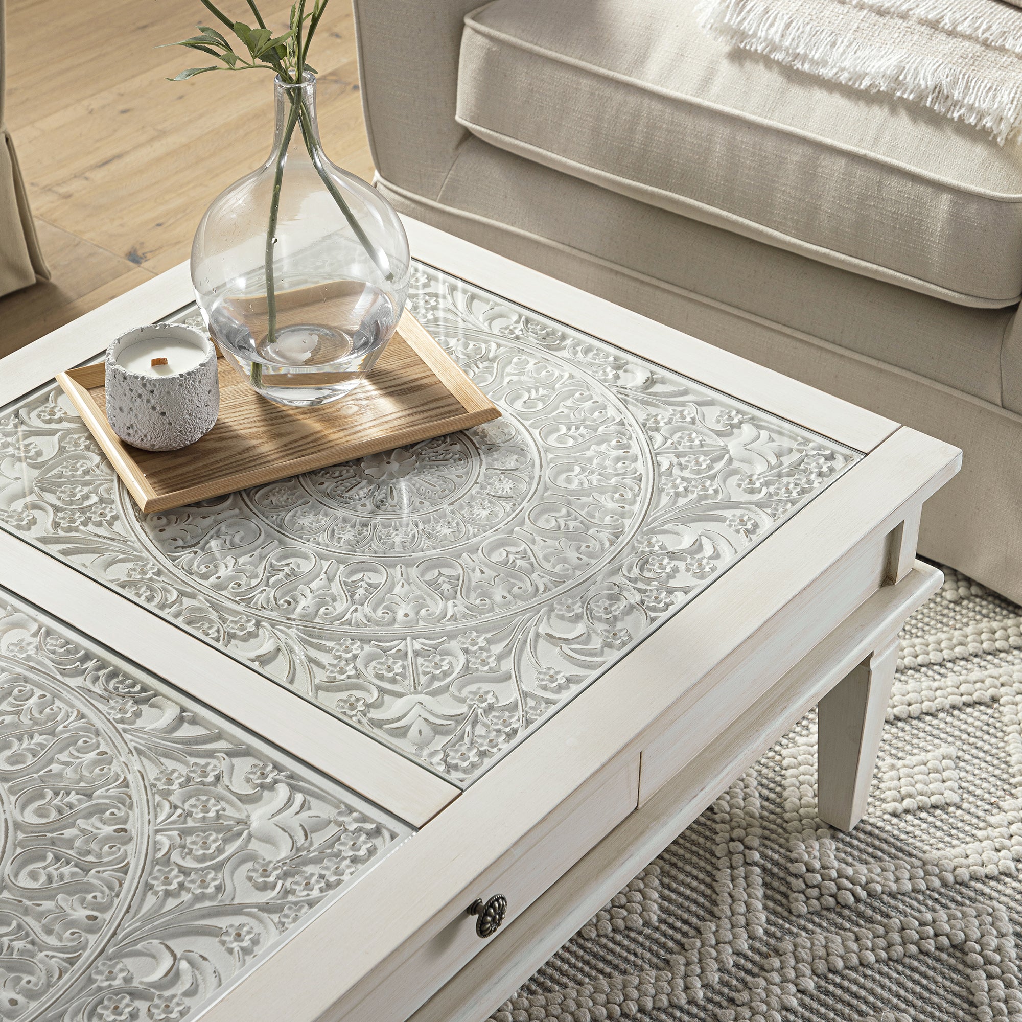 chantilly whitewashed coffee table with drawers chantilly whitewashed coffee table with drawers